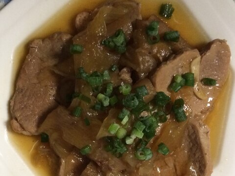 豚肉とたまねぎの煮物（圧力鍋）